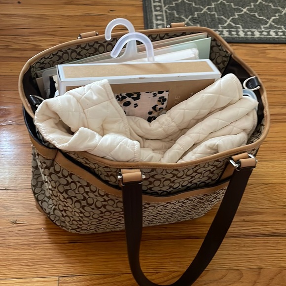 Coach diaper bag filled with goodies - Picture 1 of 16